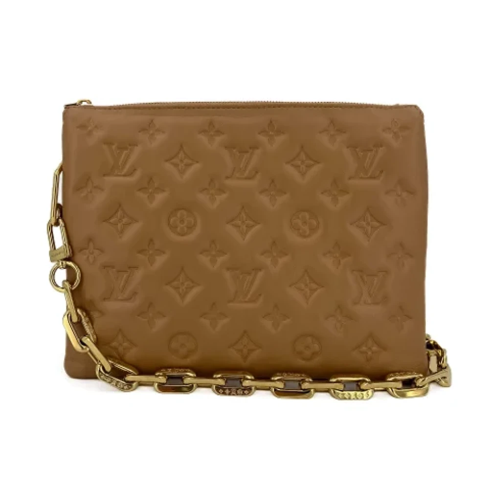 Louis Vuitton Vintage Pre-owned Leather louis-vuitton-bags Beige Dames