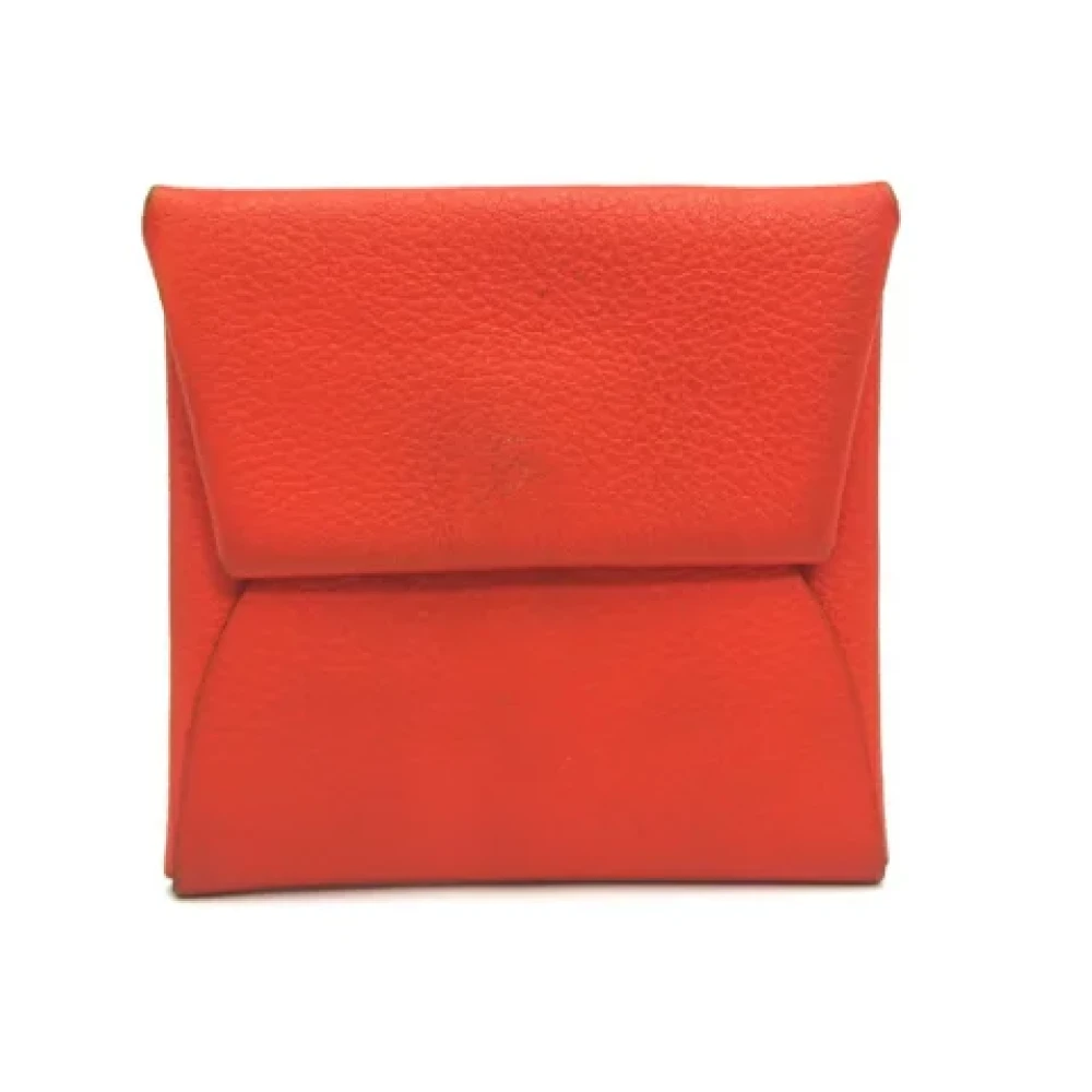 Hermès Vintage Pre-owned Leather wallets Orange Dames