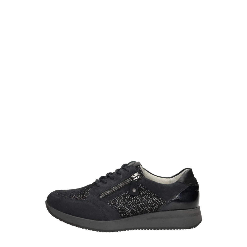 Waldläufer H-Agnes Veterschoenen Laag Dames Schoenen Blauw