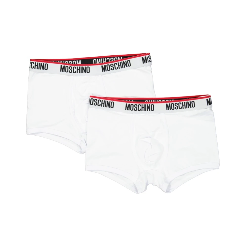 Moschino Förbättra ditt underklädesplagg med snygga boxershorts White, Herr