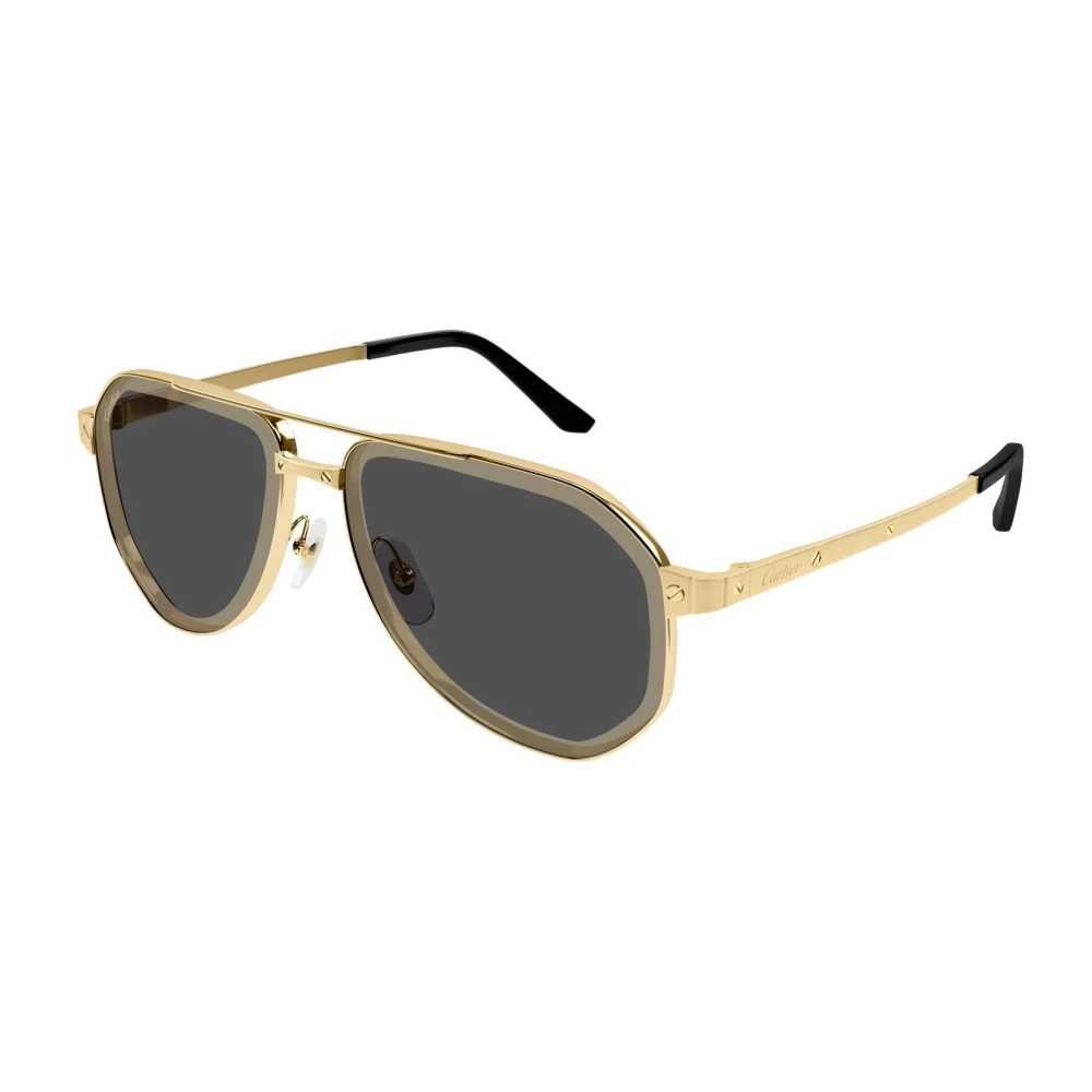 Cartier Men's Yellow Sunglasses, 60 Mm, Santos Classic Sunglasses