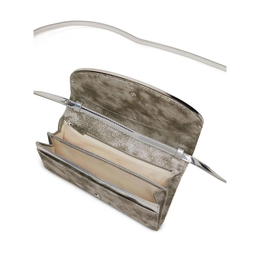 Diesel Beige Schoudertas met Opbergvakken Beige Dames