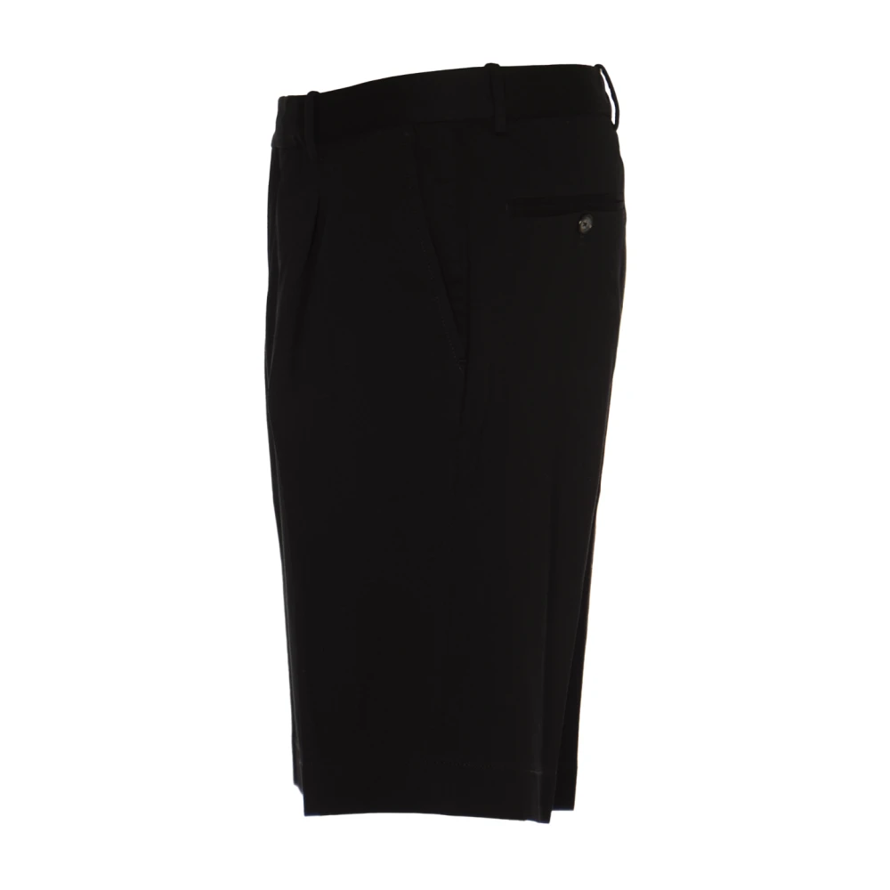 Circolo 1901 Premium Zwarte Piquet Bermuda Shorts Black Heren