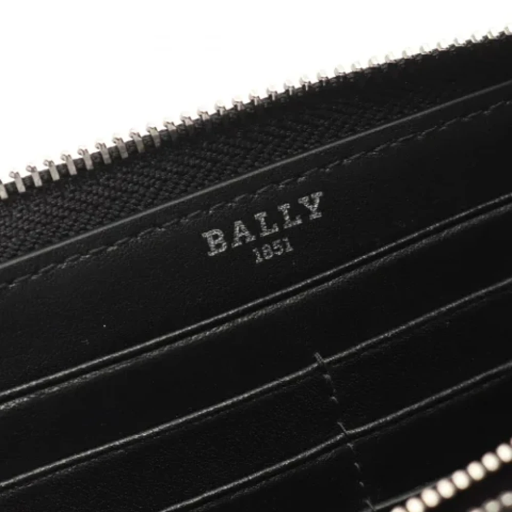 Bally Pre-owned Leather wallets Black Heren