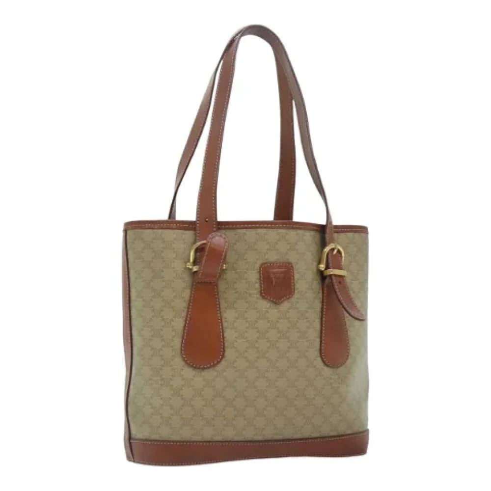 Celine Vintage Pre-owned Canvas totes Beige Dames