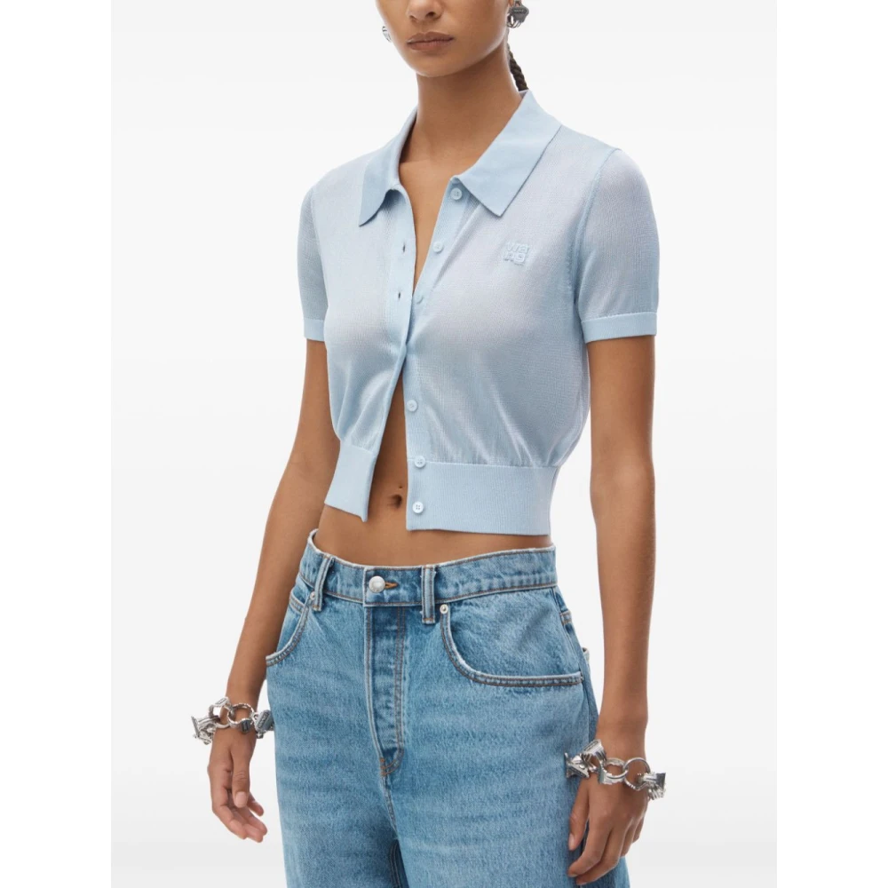 alexander wang Blauwe T-shirts en Polo's voor Vrouwen Blue Dames