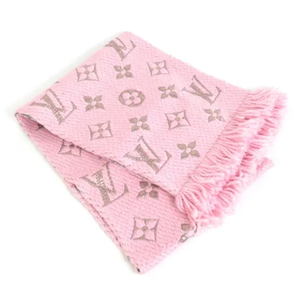 Louis Vuitton Vintage Pre-owned Silk scarves Pink Dames
