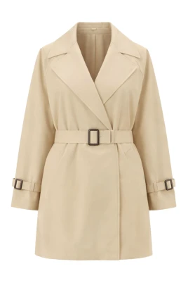 WKDOVATTA Kort Trenchcoat