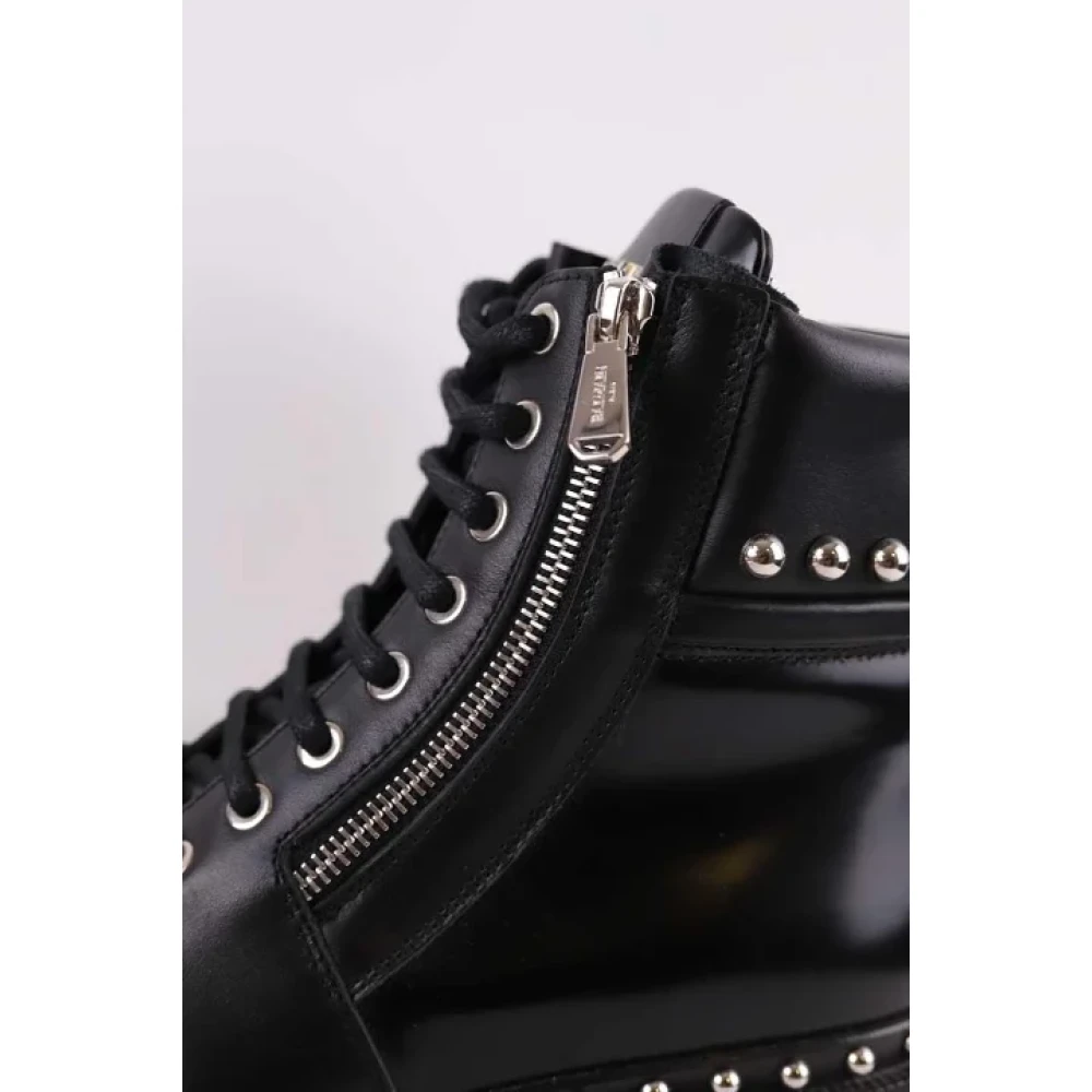 Balmain Pre-owned Canvas boots Black Dames