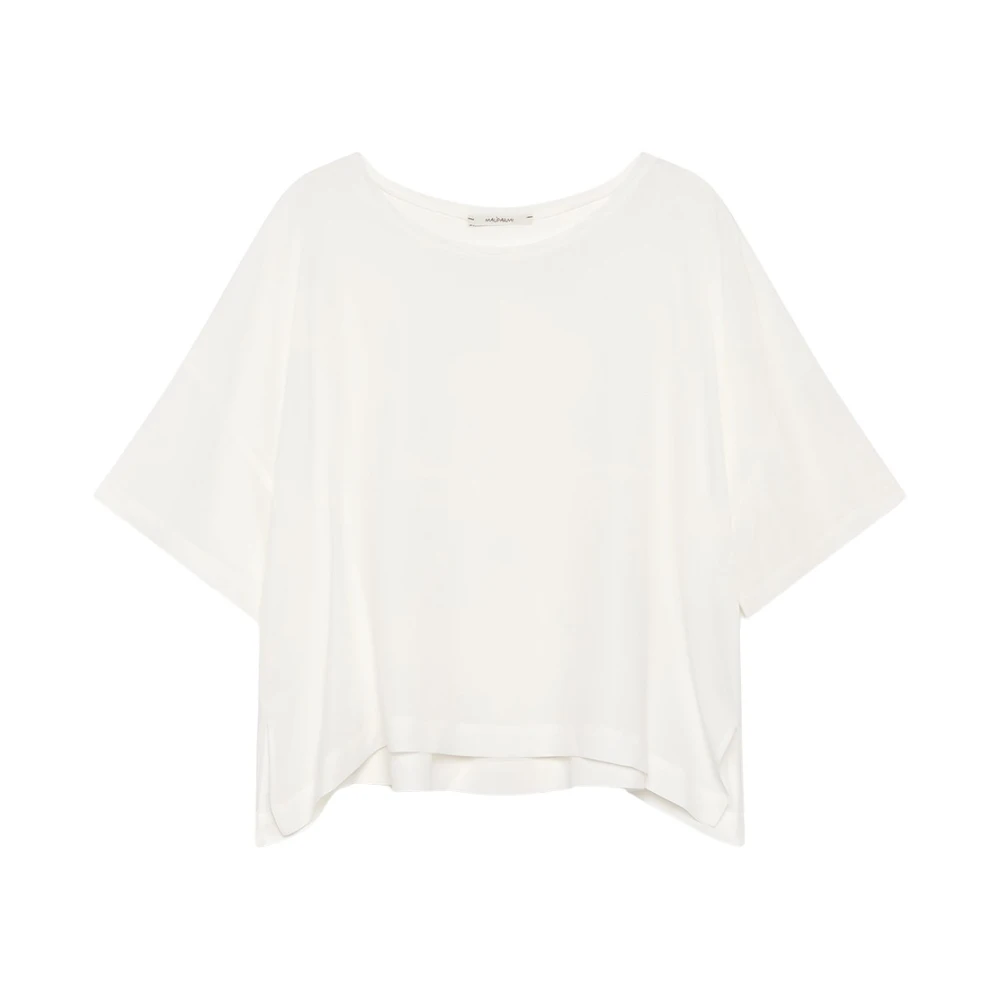 Maliparmi Fluid Crepe Shirt White Dames