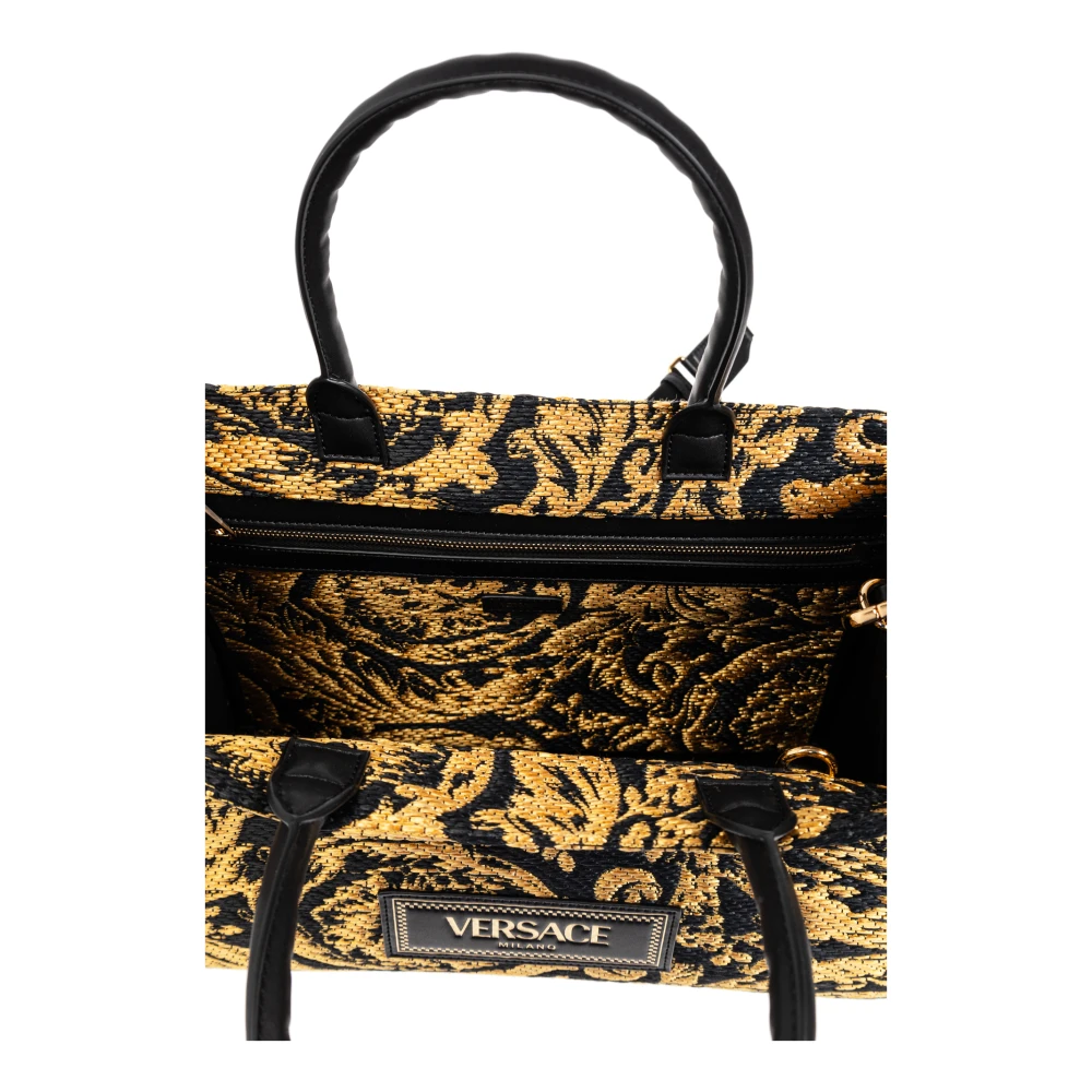 Versace Tas Athena Medium Black Dames