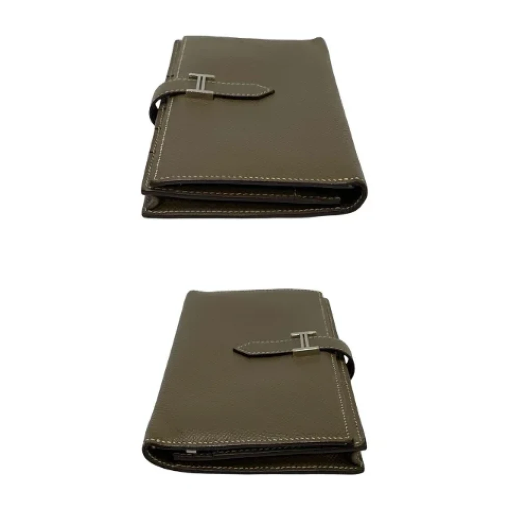 Hermès Vintage Pre-owned Leather wallets Brown Dames