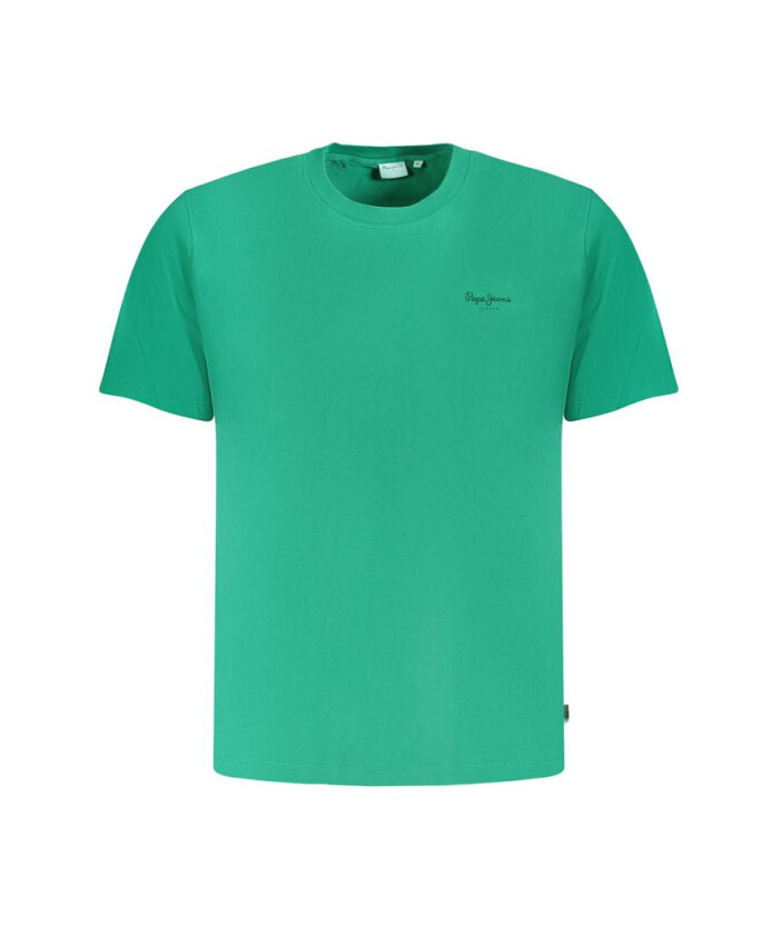 t-shirt-en-coton-vert-avec-logo-imprime