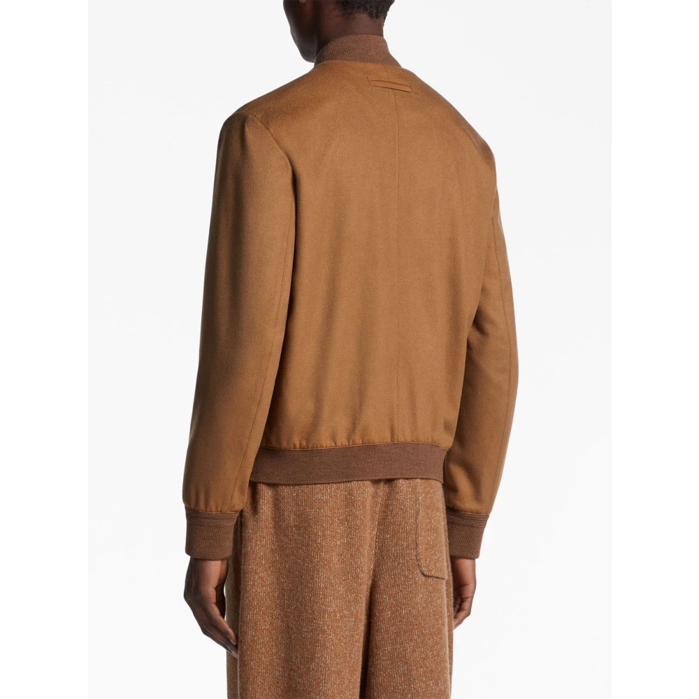 Ermenegildo Zegna Luxe Cashmere Jas Gemaakt in Italië Brown Heren