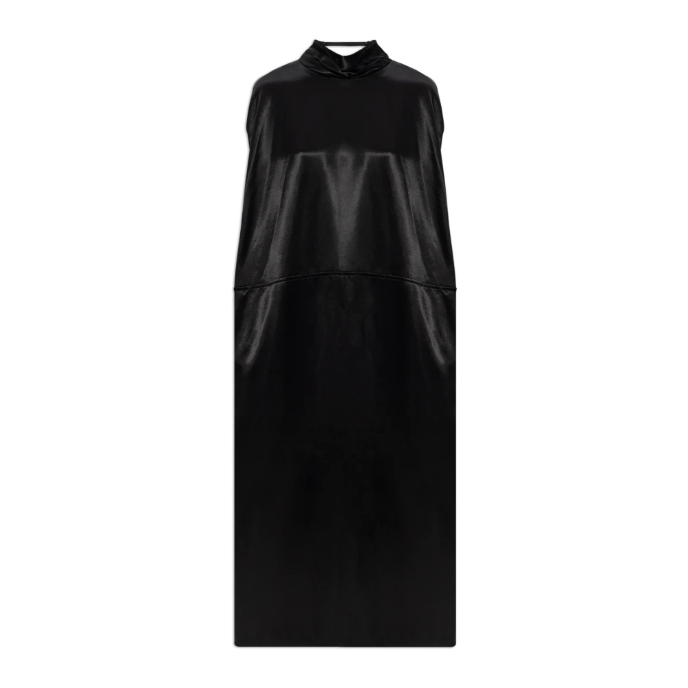 Jil Sander Satijnen jurk Black Dames