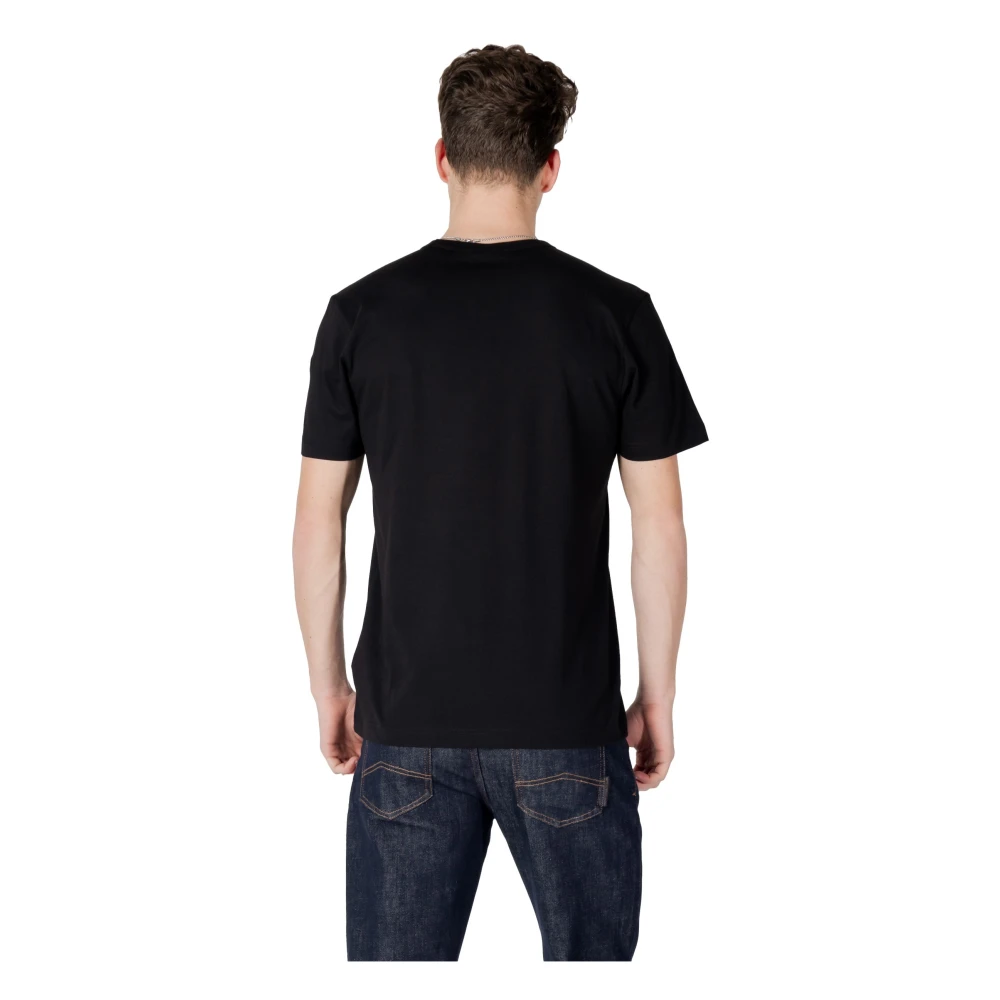 Colmar Zwarte Katoenen T-shirt Korte Mouw Ronde Hals Black Heren