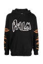 black-flame-print-cotton-hoodie