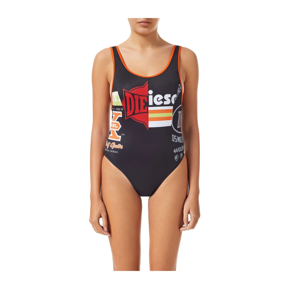 Diesel Stijlvolle Eendelig Badpak Black Dames