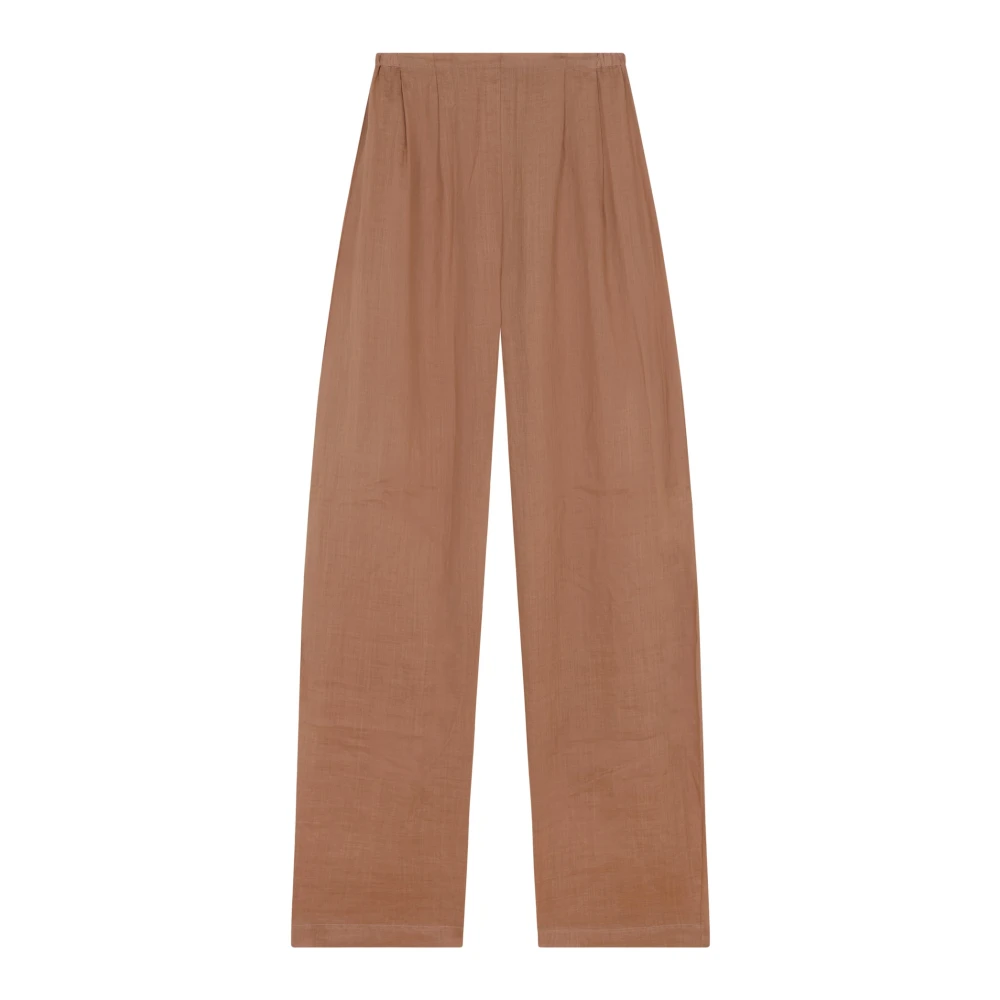 Cortana Rami terracotta ramie broek Brown Dames