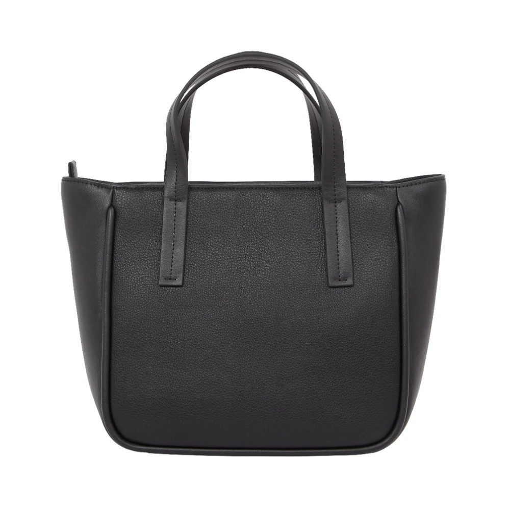 Calvin Klein Verfijnde Mini Tote Tas in Zwart Black Dames