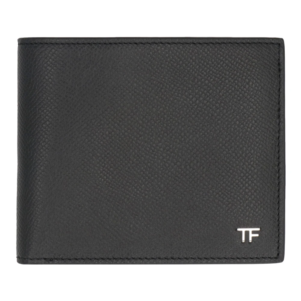 Tom Ford Klassieke Leren Bifold Portemonnee Black Heren