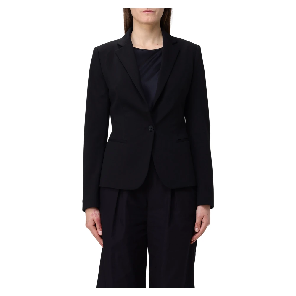 Dondup Black Stylish Blazer Jacket - Female - Blazers - M - Jackets