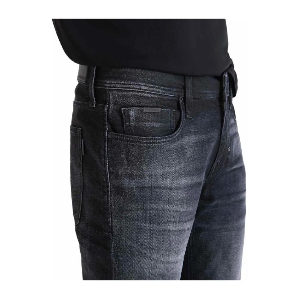 Antony Morato Zwarte Tapered Broek Moderne Stijl Black Heren