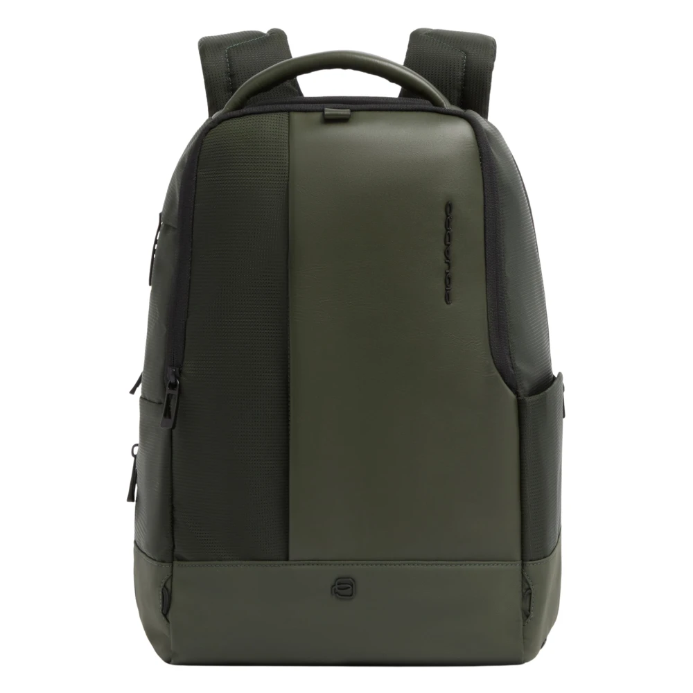 Piquadro Uomo Verde - Zaino Espandibile Per Laptop Da 14" Con Cinghia Per Trolley - Bags - One Size - Immagine 1