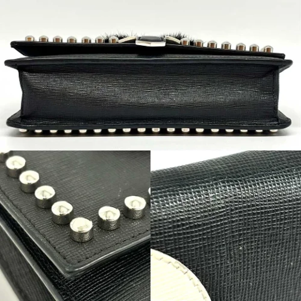 Fendi Vintage Pre-owned Leather fendi-bags Black Dames