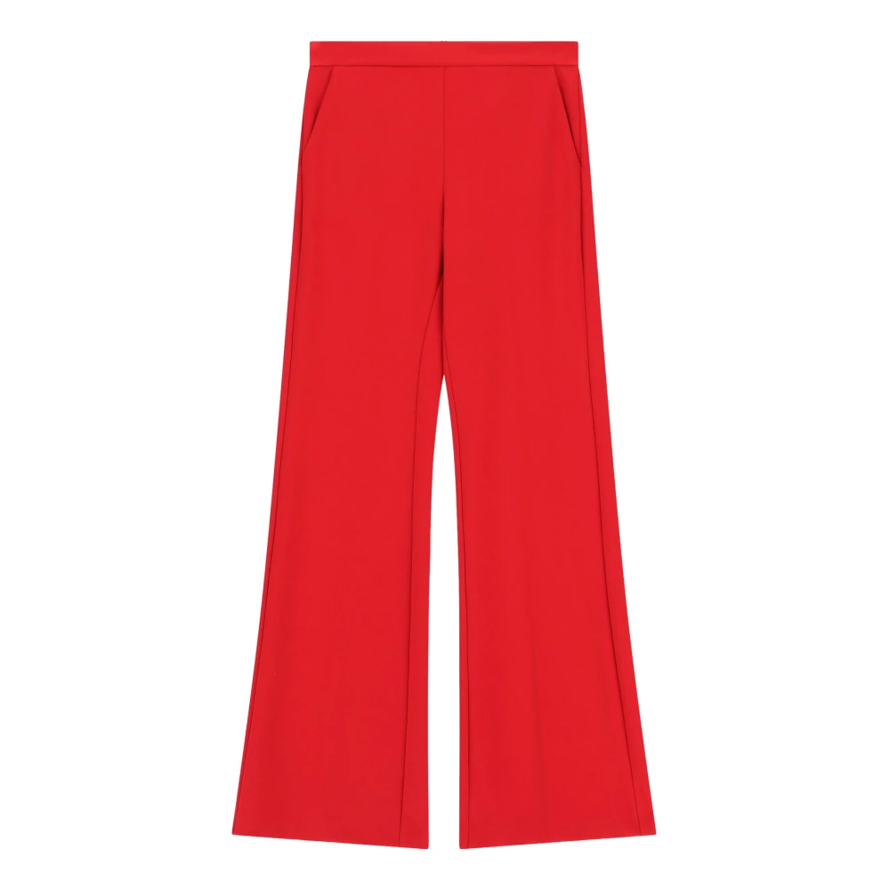 Imperial Women's Red Wide Trousers, Xs, Pantalone A Zampa
