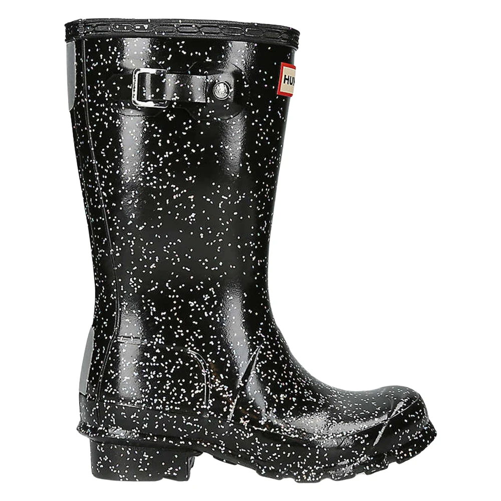 Hunter Unisex Kids Black Giant Glitter Wellington Boots - Kids Wellies - 31 Eu - Kids
