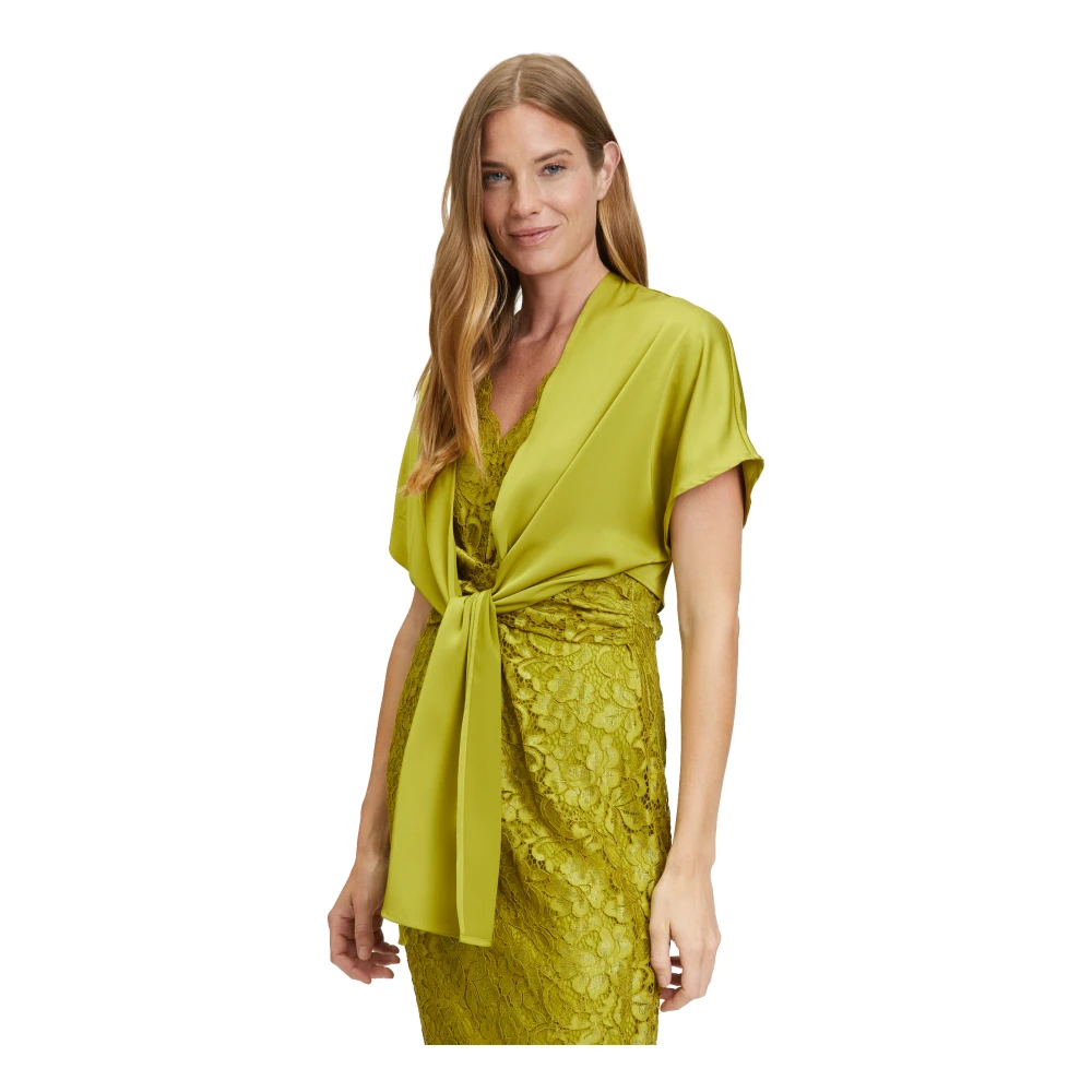 Vera Mont Effen kleur sjaal Green Dames