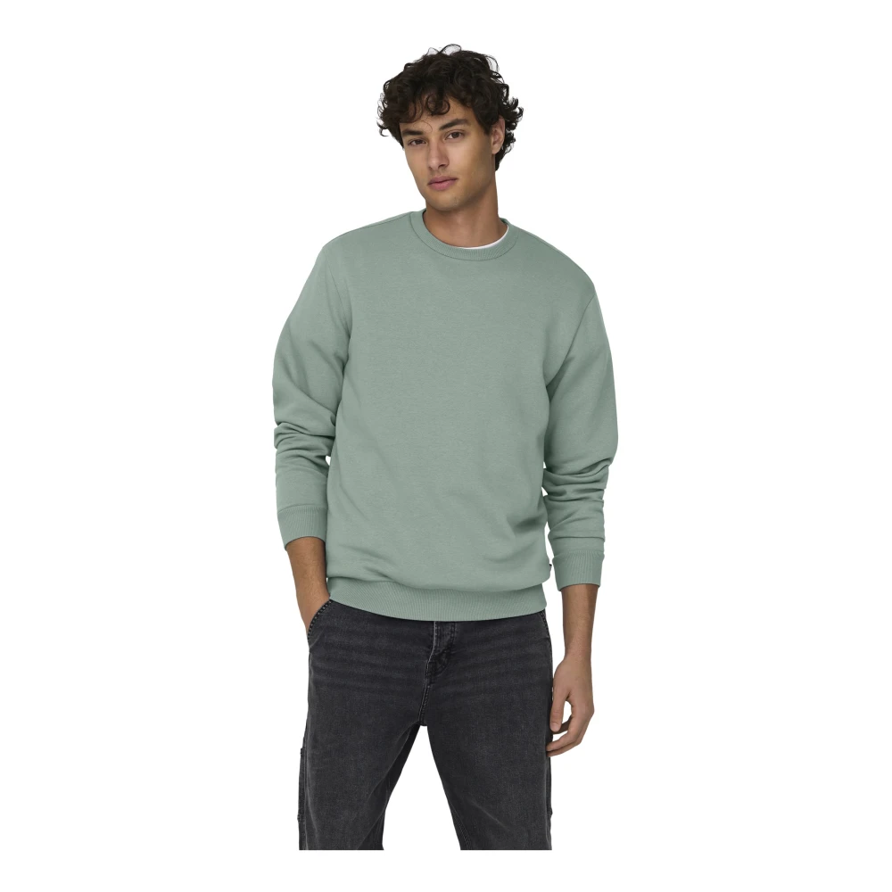 Only & Sons Ceres Sweatshirt Casual Comfort Mannen Green Heren