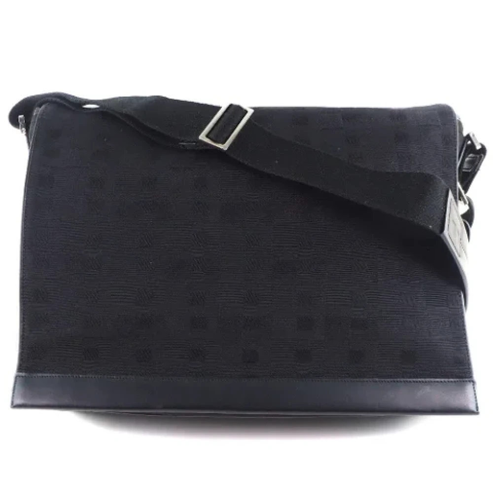 Bally Pre-owned Canvas shoulder-bags Black Heren
