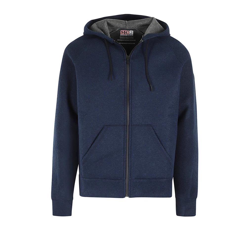 MC2 Saint Barth Ritssluiting Hoodie Blue Heren