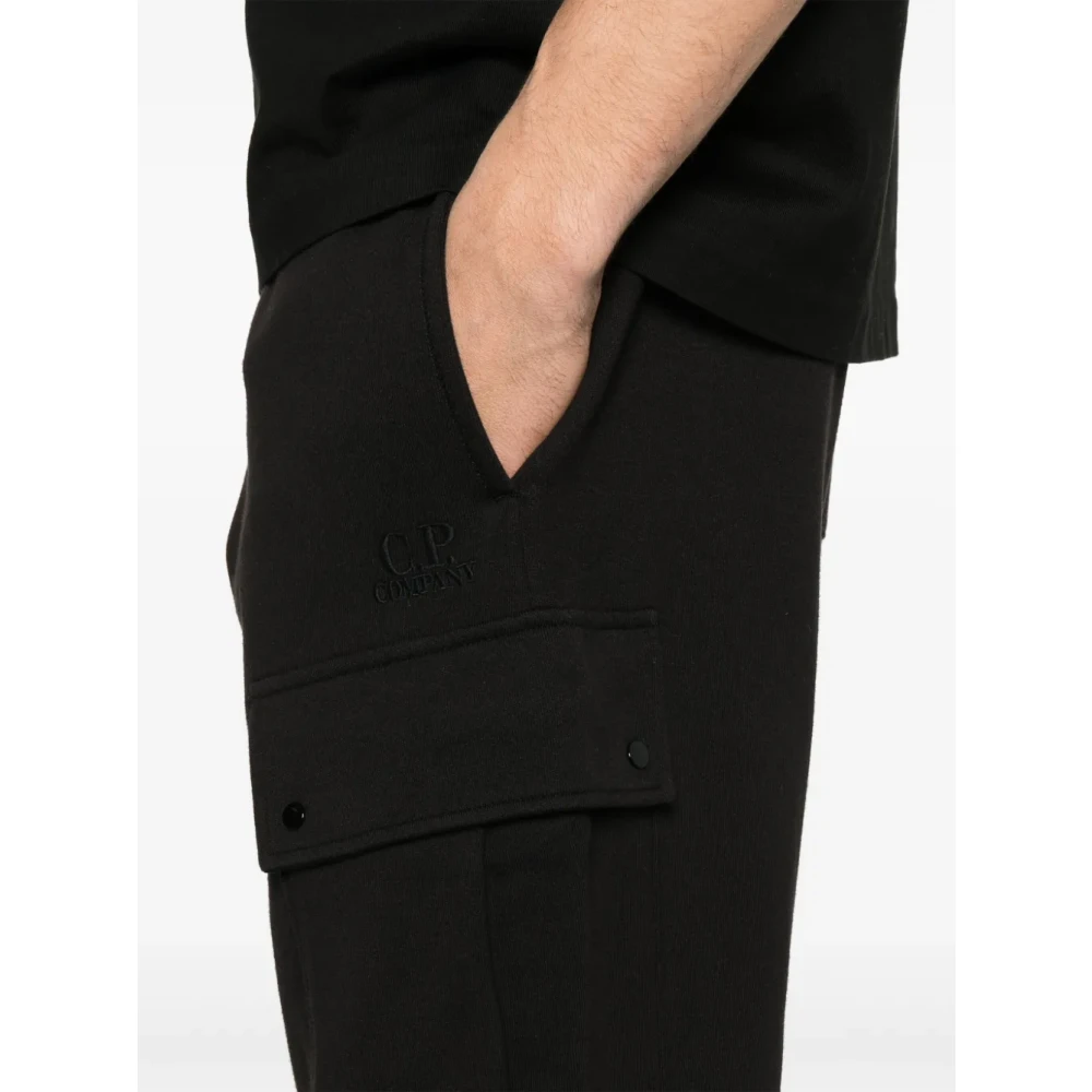 C.P. Company Cargo Sweatshirt Broek Zwart Katoen Black Heren