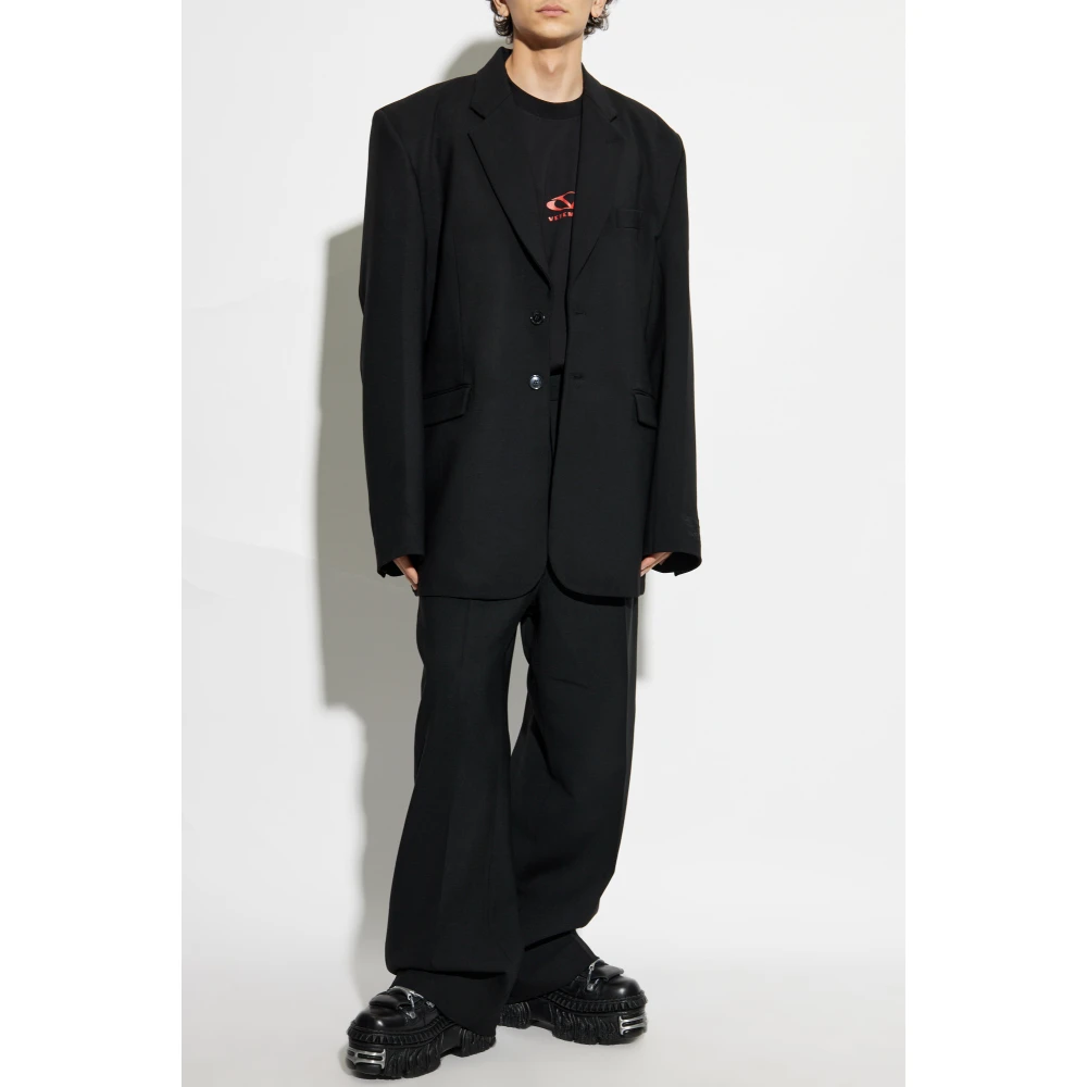Vetements Wollen blazer Black Heren