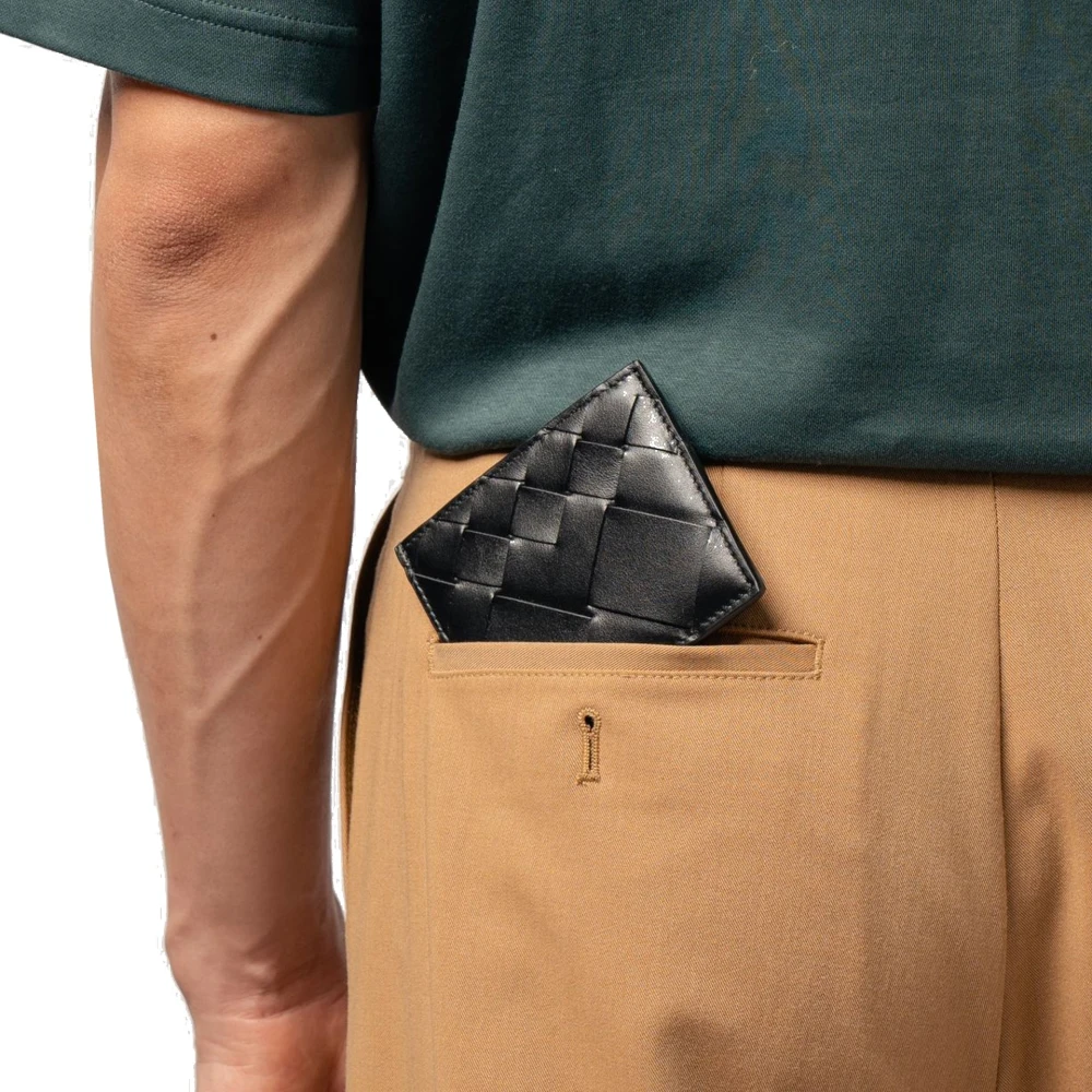 Bottega Veneta Intrecciato Kaarthouder Black Heren
