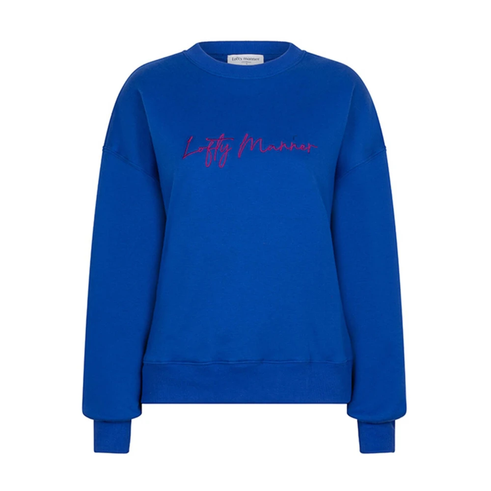 Lofty Manner SAM Sweater Blue Dames