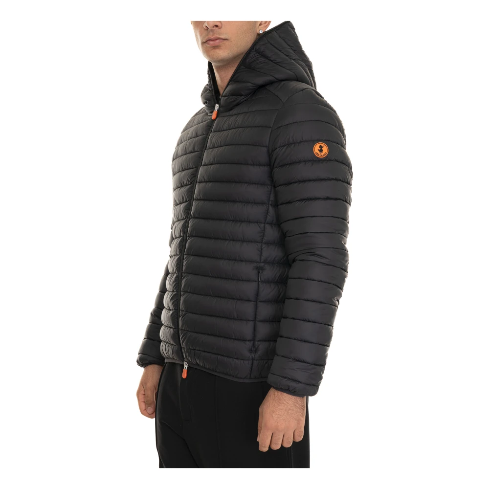 Save The Duck Gewatteerde Hooded Donald Jack Black Heren