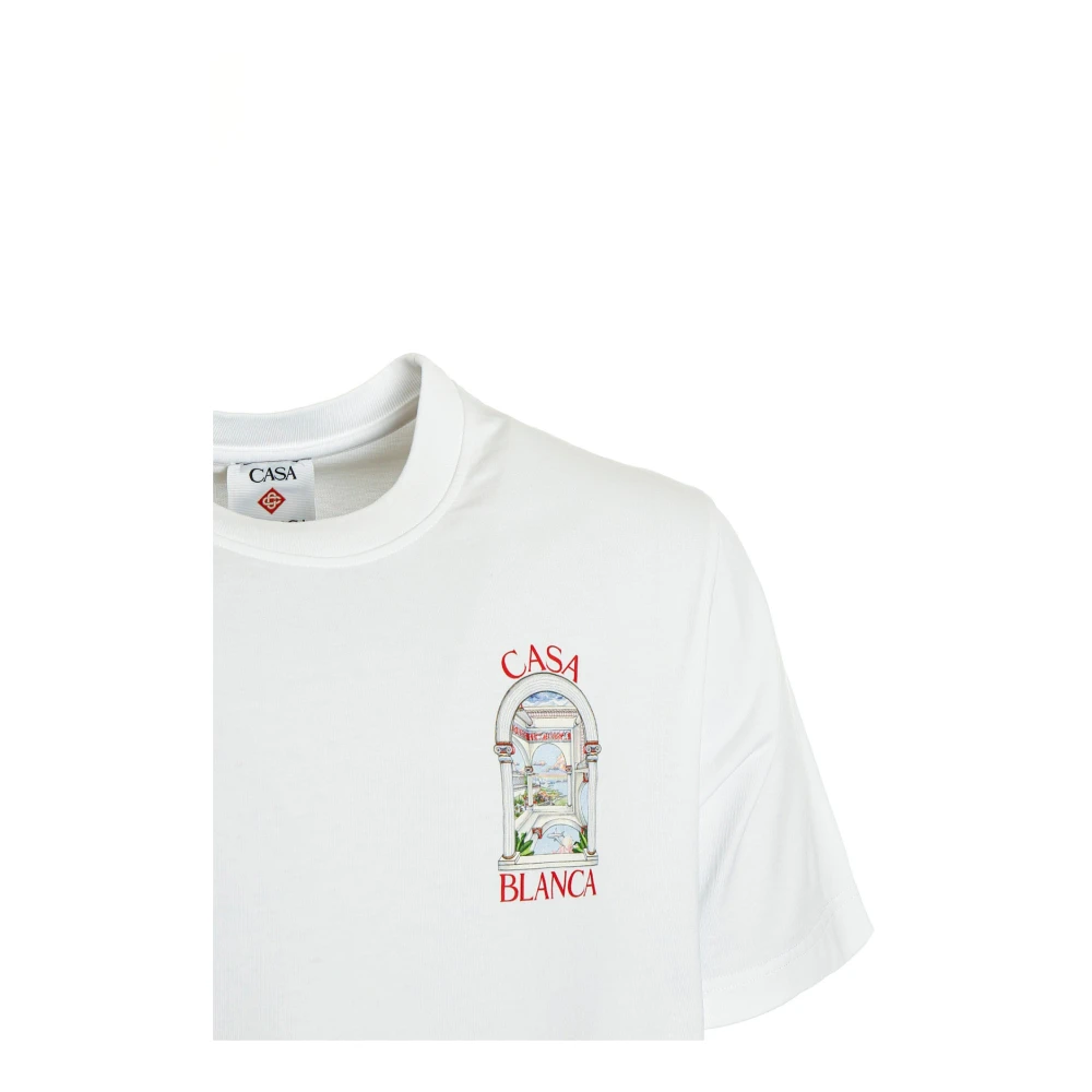 Casablanca Passage T-shirt met logoprint White Heren