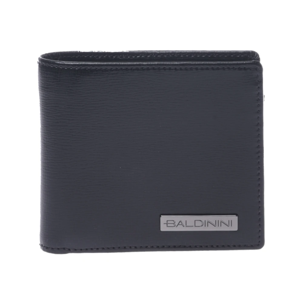 Baldinini Wallet in black palmellato leather Black Heren