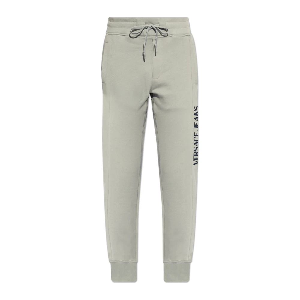 Versace Jeans Couture Sweatpants met logo Gray Heren