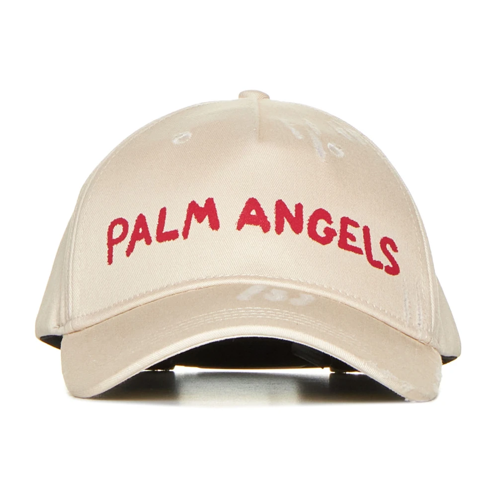 Palm Angels Seizoenslogo Pet Beige Heren