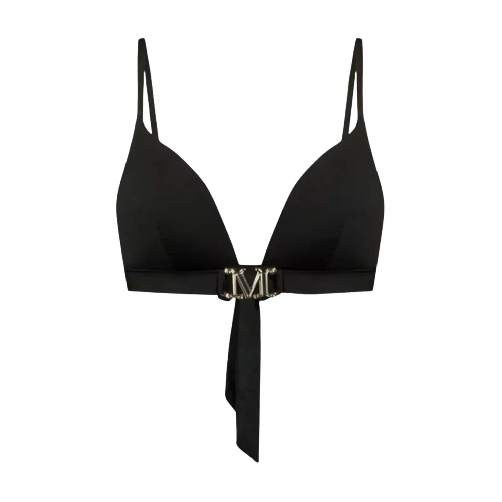 Max Mara Zwarte Triangel Bikini Top Black Dames