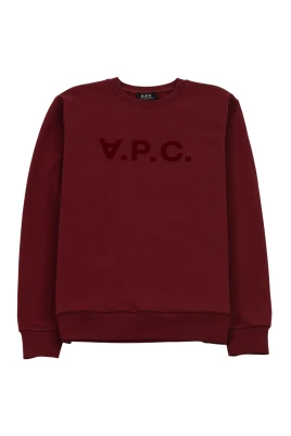 Sweatshirt med sammetslogo