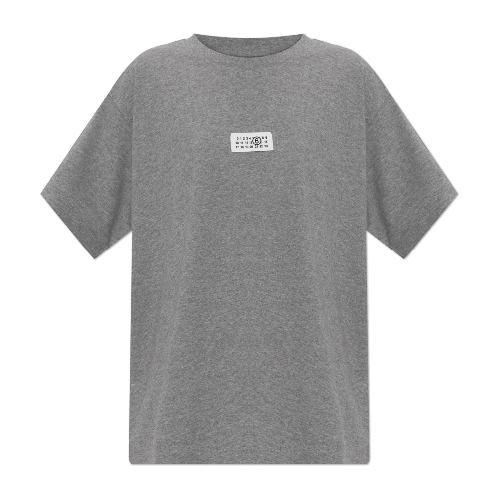 Mm6 Maison Margiela Donna Grigio Top, M, New,