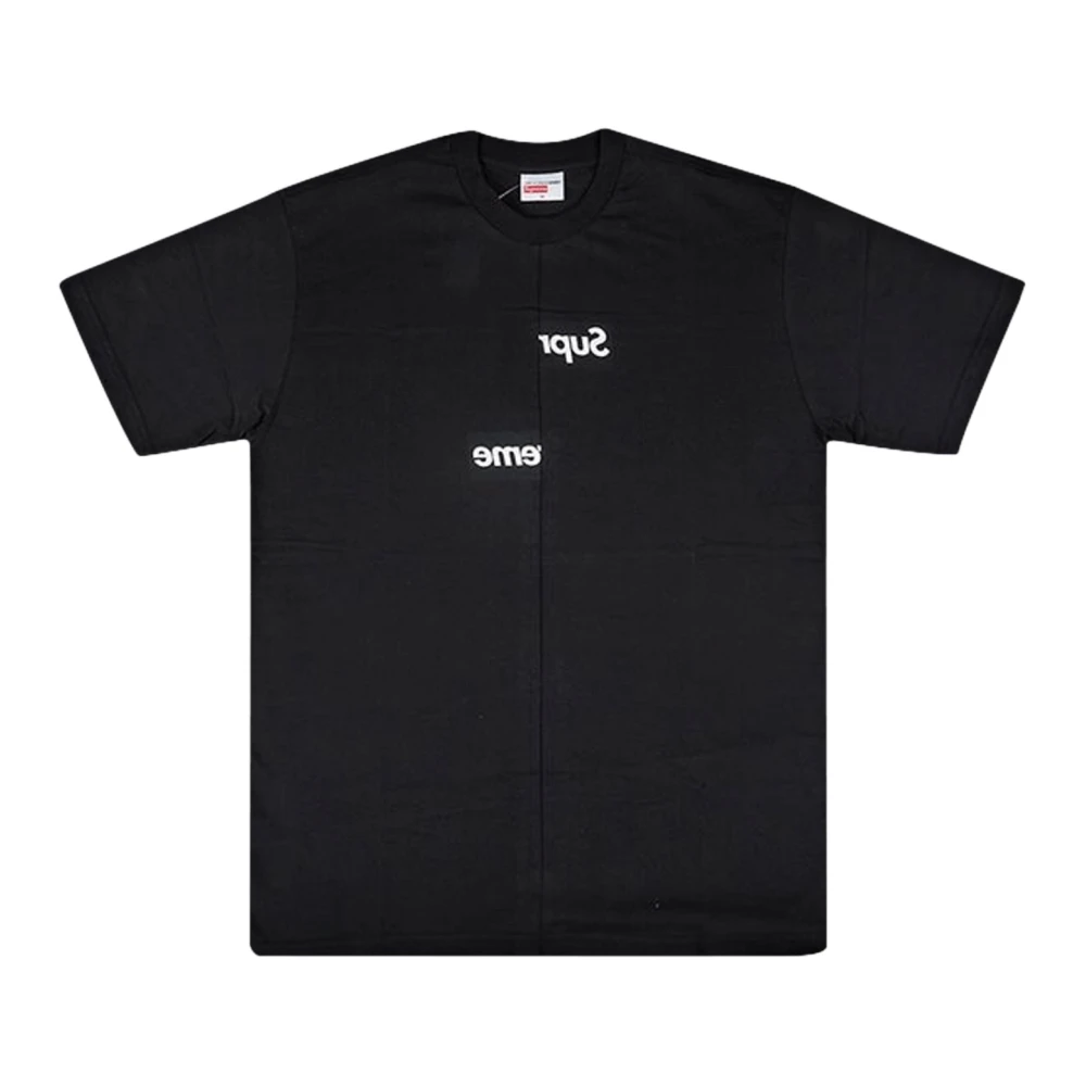 Comme des Garçons Limited Edition Split Box Logo T-shirt Black Heren