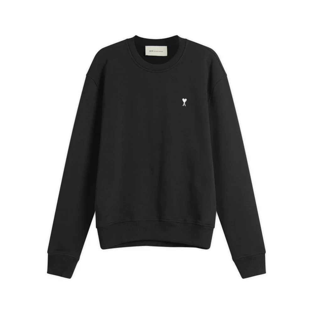 Ami Paris Uomo Nero - Felpa De Coeur - Sweatshirts & Hoodies - S