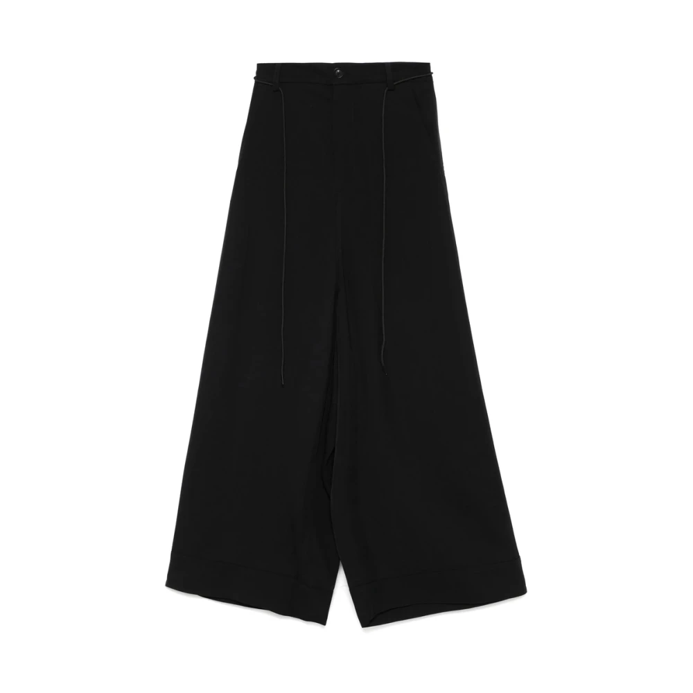 Y-3 Zwarte broek met elastische tailleband Black Dames